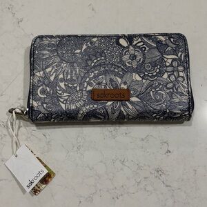 Sakroots Navy Spirit Desert Large Wallet NWT
